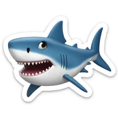 Hanukkah shark sticker