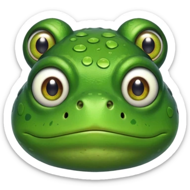 Fed up frog sticker