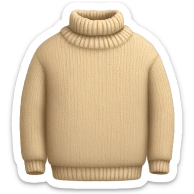 cozy beige sweater sticker