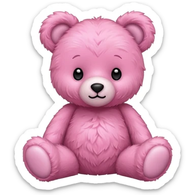 pink teddy bear cute sticker