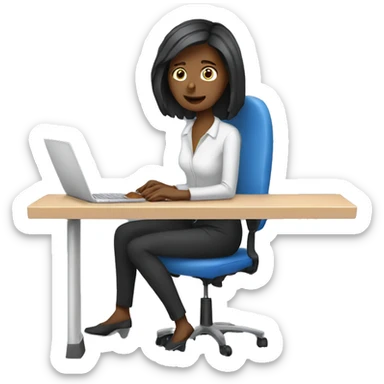 pressure-woman-at-computer sticker