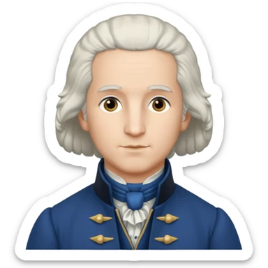 young george washington sticker