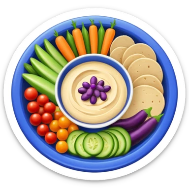 veggies and hummus sticker