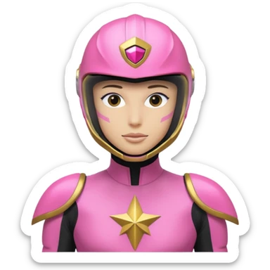 Power rangers Zeo pink ranger  sticker