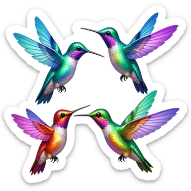 MORE HUMMINGBIRDS sticker