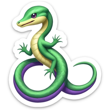 Seviper-Snivy-hybrid-fusion (full body) sticker