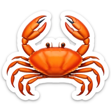 a crab claw, minimal, simple, clear sticker