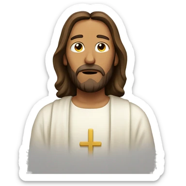jesus christ pray sticker