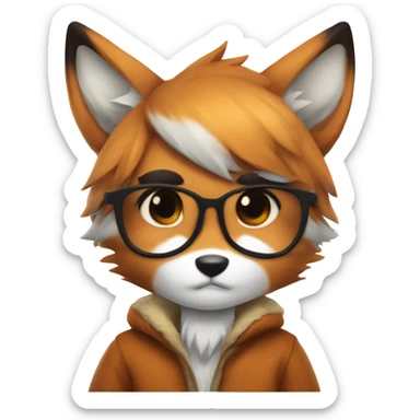 fox kemonomimi boy azerbaijan  sticker
