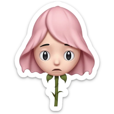 an emoji that looks like wilted rose emoji but it's a penis sticker