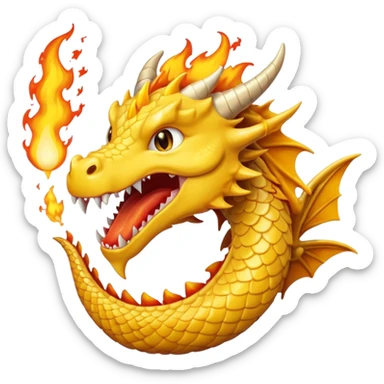 Slick dragon mixed cananoli dragon =yellow color:col <biner fire birsting mouth /ring tips Z sticker