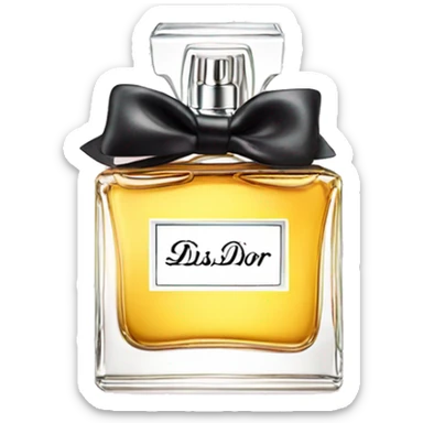 Miss Dior perfume in bow sticker