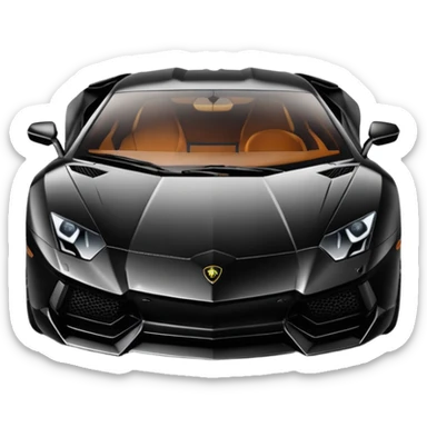Lamborghini Aventador best view  sticker