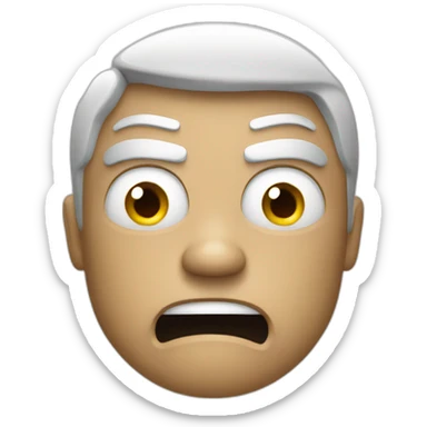 angry at b2b partnership sticker