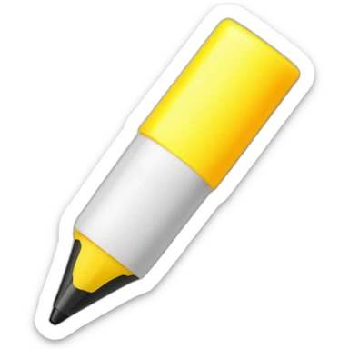 squared highlighter pen sticker