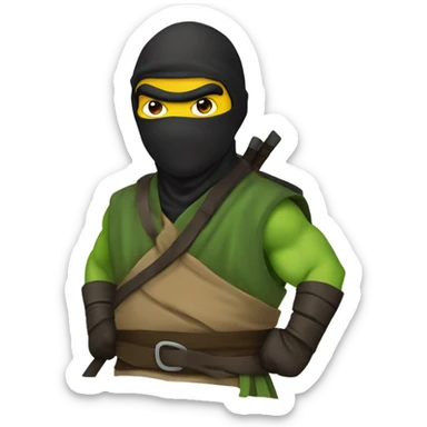 Ninja that’s is a turd that has the costumes of the ninja turtles sticker
