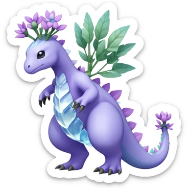 Meganium-Amaura-fakemon (full body) sticker