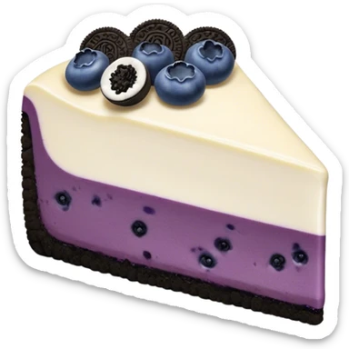 Blueberry cheese cake with Oreo  sticker