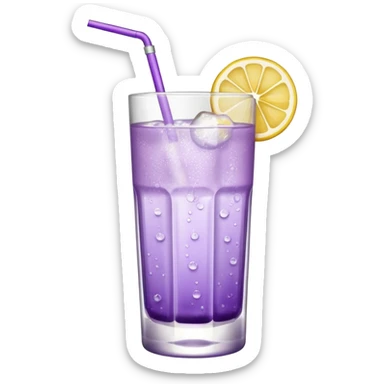 Cocktail light purple with high glass sticker