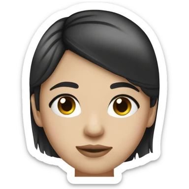 girl with long black hair wearing a gel facemask white top and fair skin eyes shut with lashes sticker