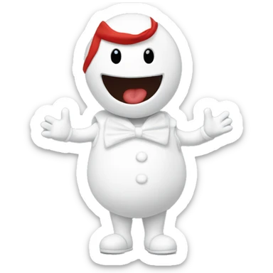 Un bonhomme qui meurt de rire littéralement sticker