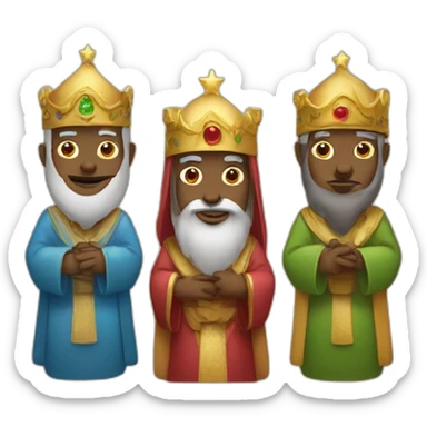 three wise men sticker