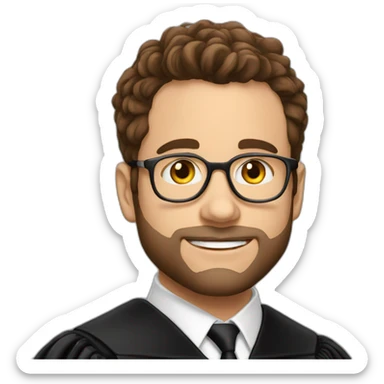 Charlie Day graduating from law school sticker