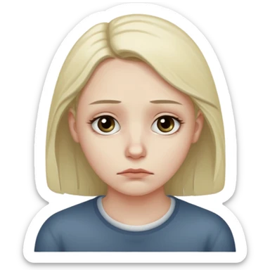 Con sueño triste 😞 sticker