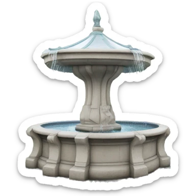 brunnen aus dem wasser kommt sticker