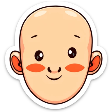 nose with redness under nostrils sticker