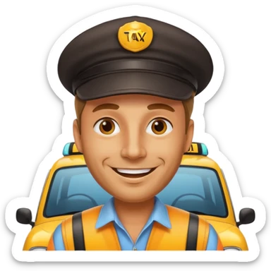 taxi driver sticker