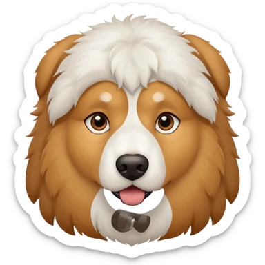 pyrenees mountain dog white sticker