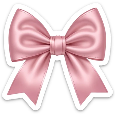A cute light pink bow sticker