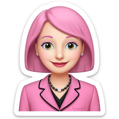 pingu mother wearing the pink chanel suit the Jackie kenddy wore sticker