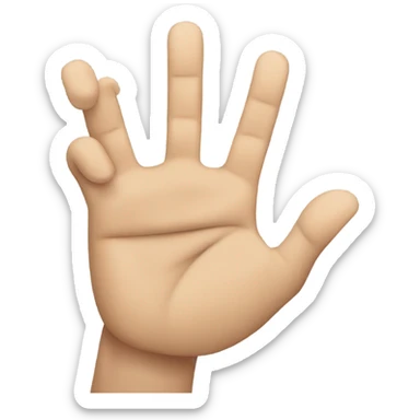 A hand emoji making a pinching gesture with light skin tone. sticker