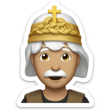 ein religiöser man day aussie wie ein südländer trodden aber ein baby face hat und von der nationalität her ein man aus dem sandzak ist  sticker