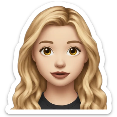 chloë grace moretz wearing tee sticker