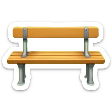 park with benches sticker