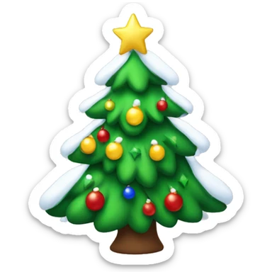 christmas tree with Snow White sticker