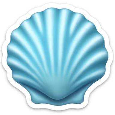 Light blue seashell sticker