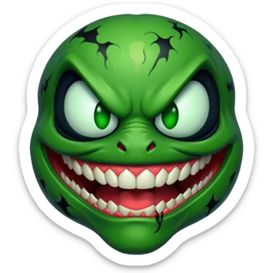 Venom face from a gba game and remove the teeth sticker