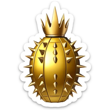 Golden grenade spikes  sticker