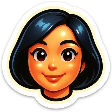 Remove the neck, leaving only the face. Keep the Telegram sticker style, clean and minimalist, with a transparent background. sticker