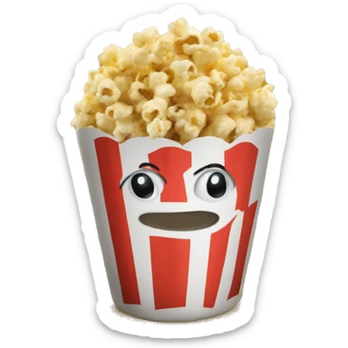 Pop corn hot movil sticker