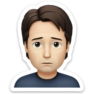 trust no one Mulder from the x-files looking very very worried sticker