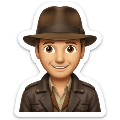 Indiana jones sticker