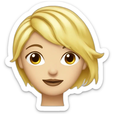 blond-hair-woman-and-blond-short-hair-man-kisses sticker