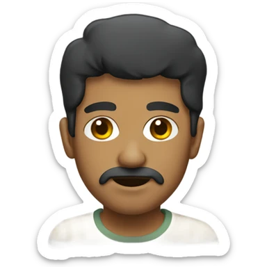 mexican with soul patch  sticker