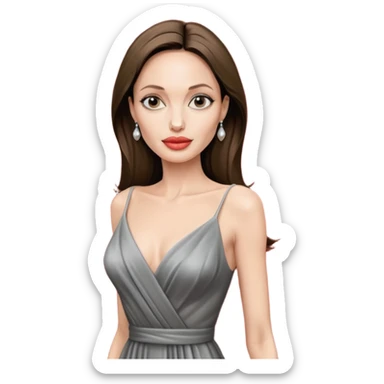angelina jolie on red carpet sticker