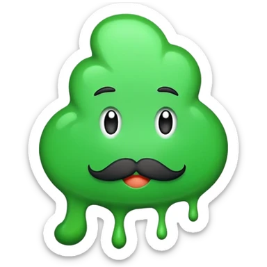 tache de peinture vert sticker